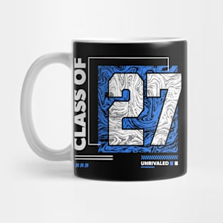 Class of 2027 Urban Streetwear // Graduation Class of '27 Blue Mug